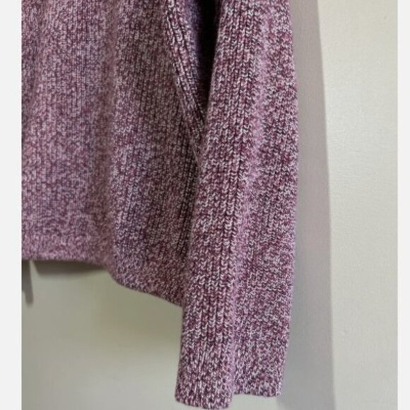 Lou & Grey Marled Drawstring Hem Sweater Burgundy Multi Color Women’s Size XL - Picture 10 of 11